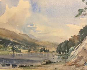 HORSLEY RUPERT 1905-1988,View of Grasmere from the Weir,Bamfords Auctioneers and Valuers 2022-09-01