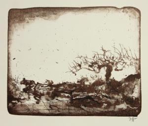 Horst Janssen 1929-1995,Willow Tree Landscape,1971,Bonhams GB 2013-02-24