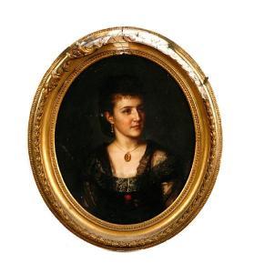 HORST Ludwig 1829-1891,A portrait of a lady,1873,Bonhams GB 2010-10-24