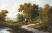 HORTON Etty,A horseman by a pond in a wooded landscape; and A ,20th Century,Christie's 2000-11-09
