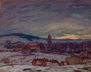 HORTON William Samuel 1865-1936,A View of Pontarlier,Shannon's US 2024-01-18