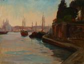 HORVATH Bela 1888-1973,Canal Grande of Venice,Pinter HU 2021-10-26