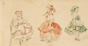 HOSEMANN Theodor 1807-1875,Three Dolls,Lempertz DE 2018-05-16