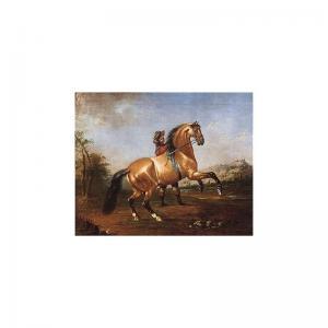 HOSENFELDER Christian Friedrich 1706-1780,a horse being schooled by a groom,Sotheby's GB 2001-12-10