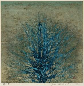 HOSHI Joichi 1913-1979,Blue Tree,1973,Hindman US 2024-03-27