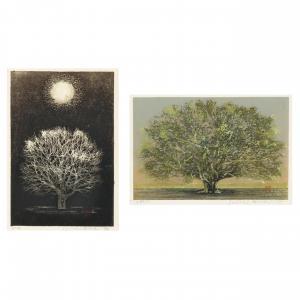 HOSHI Joichi 1913-1979,Moon and Tree,1976,Leland Little US 2024-02-22