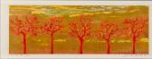 HOSHI Joichi 1913-1979,Red Tree,1971,Skinner US 2016-09-16