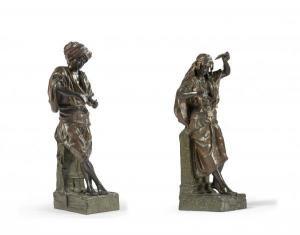 HOTTOT LOUIS 1834-1905,Fileuse et homme à la pipe,Artcurial | Briest - Poulain - F. Tajan 2022-05-28