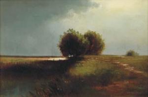 HOUGHTON m 1900-2000,Landscape at dusk,1963,Christie's GB 2005-02-01