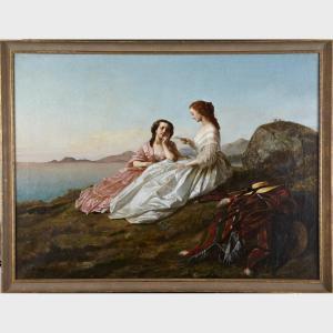 HOURY Charles Borromee A.,NAPOLEON’’’’S MISTRESS WITH HANDMAIDEN,1861,Waddington's 2014-04-14