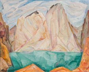 HOUSSER HARRIS Bess Larkin 1890-1969,Mountain Fantasia,Heffel CA 2023-10-26