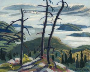 HOUSSER Yvonne McKague 1897-1996,Sunny Afternoon - Lake Superior,Heffel CA 2023-11-30