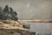 HOUSTON George 1869-1947,The Jetty,Shapes Auctioneers & Valuers GB 2013-05-04