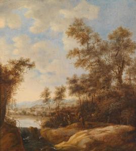 HOUTHUYSEN van Jan Jansz 1609-1662,Wooded landscape,Palais Dorotheum AT 2013-12-10