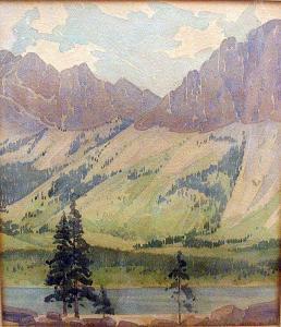 HOWARD John Little 1883-1965,a view of a lake with mountains beyond,Bonhams GB 2005-01-30
