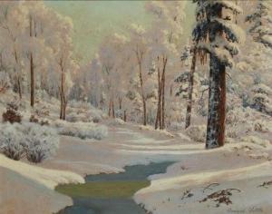 HOWARD John Little 1883-1965,Winter,1937,John Moran Auctioneers US 2020-10-20