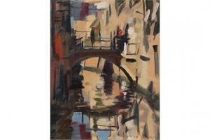 HOWARD Ken 1932-2022,View of a Venetian Backwater,Tooveys Auction GB 2015-03-25