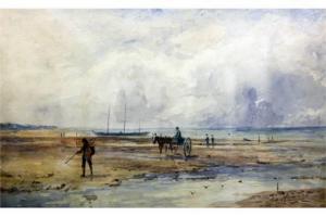 HOWARD Squire 1845-1800,Shrimpers returning from the beach,Warren & Wignall GB 2015-03-11