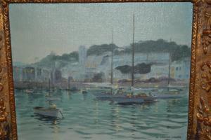 HOWARD William Wing 1900-1900,harbour scene at dusk,Lawrences of Bletchingley GB 2017-04-25