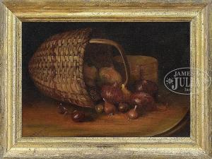 HOWE DOWNES WILLIAM 1855-1941,STILL LIFE OF A BASKET OF ONIONS,James D. Julia US 2017-02-09