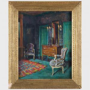 HOWELL Felicia Waldo 1897-1968,Little Bedroom,1928,Stair Galleries US 2022-12-07