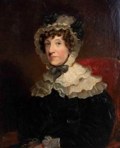 HOWELL Samuel 1828-1856,Portrait of Mrs R.R.Bloxam of Rugby, head and shou,Tennant's GB 2022-07-16