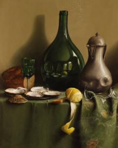 HOWES John 1700-1700,Still life study items on a table,Burstow and Hewett GB 2009-03-25