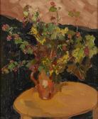 HOWET Marie 1897-1984,Bouquet de groseilliers,Horta BE 2015-01-12