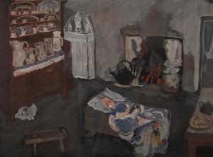 HOWET Marie 1897-1984,Jeune enfant dormant dans la cuisine,Brussels Art Auction BE 2018-01-30