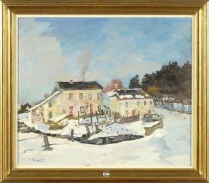 HOWET Marie 1897-1984,Lamouline sous la neige,VanDerKindere BE 2024-02-13