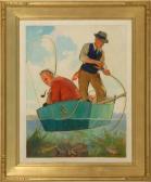 HOWITT John Newton 1885-1958,Gone Fishing.,Eldred's US 2008-11-20