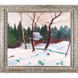 HOWITT John Newton 1885-1958,Untitled (winter landscape),Rago Arts and Auction Center US 2019-04-13