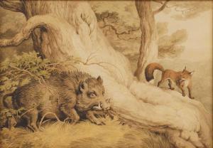 HOWITT William Samuel 1756-1822,The Boar and the Fox,Sworders GB 2023-09-26