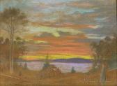 howland edith 1863-1949,Landscape at Sunset,1914,Skinner US 2009-07-15