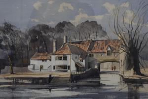 HOWLETT Graham 1943-2021,Riverside House,20th century,Rowley Fine Art Auctioneers GB 2021-10-09