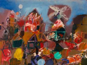 HOWLEY John Richard 1931-2020,SIDESHOW,GFL Fine art AU 2022-10-26