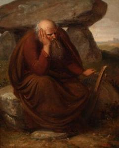 HOYER C.F 1775-1855,Ossian is resting by a dolmen,Bruun Rasmussen DK 2020-09-28