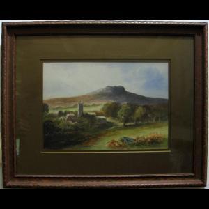 HOYER WILLIAM 1800-1800,LANDSCAPE WITH GRAZING CATTLE AND DISTANT CASTLE,Waddington's CA 2011-11-14