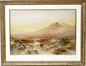 HOYER WILLIAM 1800-1800,Scene of highlands with sheep,Du Mouchelles US 2007-04-14