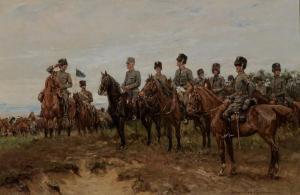 HOYNCK VAN PAPENDRECHT Jan 1858-1933,Cavalrists of the Regiment Huz,1918,AAG - Art & Antiques Group 2022-07-04