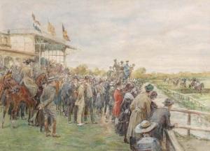 HOYNCK VAN PAPENDRECHT Jan 1858-1933,The horse race, Duindigt,AAG - Art & Antiques Group 2019-11-29