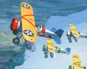 HOYNE Thomas Maclay 1924-1989,Boeing F4 B-2 Navy Fighters,Bonhams GB 2023-08-23