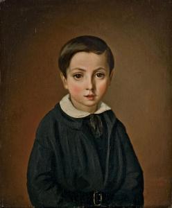 HOYOLL Philipp 1816-1875,Portrait de jeune garçon,Christie's GB 2011-06-21