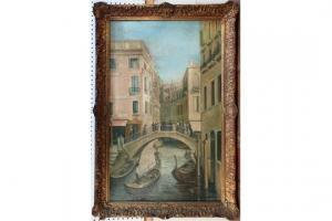 HRUSKA GEORGE 1892,View of a Venetian Canal,Tooveys Auction GB 2015-06-17