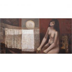 HSIAO HSIEH 1940,Untitled (Woman Before the Moon),Clars Auction Gallery US 2023-11-16