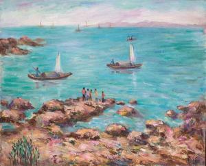 HU SHANYU 1909-1993,Overlooking the Sea,Christie's GB 2014-11-23