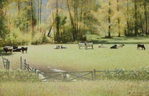 HUAN LU ZHEN 1950,Cattle Gate,1997,Dallas Auction US 2016-10-05