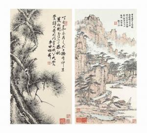 HUAN Tian 1893-1982,MOUNTAIN LANDSCAPE,Christie's GB 2015-09-16