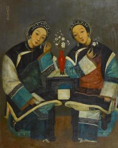 HUANG DASHEN 1800,Two Beauties,Bonhams GB 2012-05-27