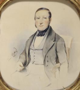 HUARD Louis,Portrait d'homme,1840,Alliance Encheres FR 2007-04-16